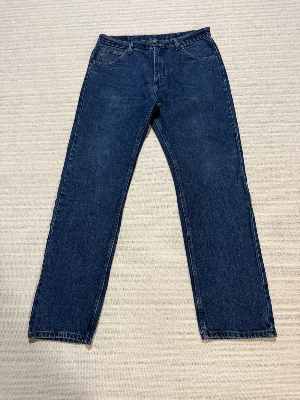 Wrangler Men's Dark Blue Straight Jeans Sz 36x34